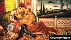 A picture from the Kama Sutra, the world's oldest treatise on sex, love, and relationships, which was written in India 1,500 years ago
