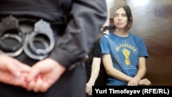 Надежда Толоконникова в день оглашения приговора в Хамовническом суде