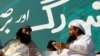FILE: Syed Salahuddin (L), leader of the United Jihad Council, speaks with Hafiz Muhammad Saeed, chief of the banned Islamic charity Jamat-ud-Dawa, during a protest in Islamabad, Pakistan.