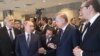 Premijer Bugarske Bojko Borisov sa predsednicima Rusije Vladimirom Putinom, Turske Redžepom Tajipom Erdoanom i Srbije Aleksandrom Vučićem tokom svečanosti otvaranja "Turskog toka" u Istanbulu