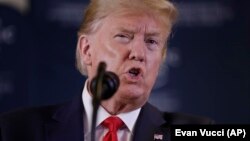 Дональд Трамп на пресс-конференции в Давосе, 22 января 2020 года