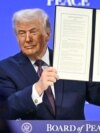  Presidenti amerikan, Donald Trump pas themelimit të Bordit të Paqes.