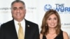 Reza (left) and Yasmine Pahlavi attend an awards gala in New York in May 2016.