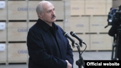 Belarusian President Alyaksandr Lukashenka (file photo)