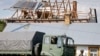 Руйнування через падіння уламків збитого дрона на сході Польщі, 10 вересня 2025 року