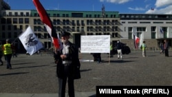 Coronademonstraţie la Berlin, 1 mai 2020