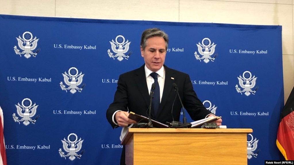 U.S. Secretary of State Antony Blinken said the new aid money was intended to demonstrate United States' "enduring support for the Afghan people." (file photo)