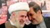 Ali Akbar Velayati (R), Iran's Supreme Leader Ayatollah Ali Khamenei's top advisor on international affairs, talks with Lebanon's Hezbollah deputy leader Sheikh Naim Qassem. File photo