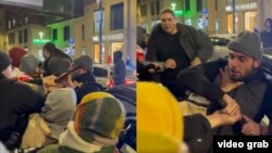 კოსტავას ქუჩაზე ორი ადამიანი აქციის მონაწილეებს დაუპირისპირდა - მათ თან ჰქონდათ მაჩეტე და ხელკეტი.