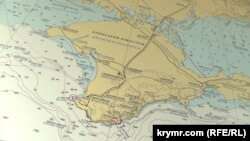 Крым жарым аралынын картасы.