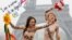 Оксана Шачко (ліворуч) разом з іншою активісткою Femen протестують проти сексизму в рамках Ісламу. Париж, 2012 рік