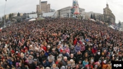 Шерушілер. Киев, 23 ақпан 2014 жыл.