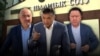 Нурланбек Тургунбек уулу, Камчыбек Ташиев жана Курманкул Зулушев, Бишкек шаардык соту. "Азаттыктын" коллажы  