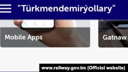 Türkmenistanyň "Türkmendemirýollary" agentliginiň programmasyndan alnan surat