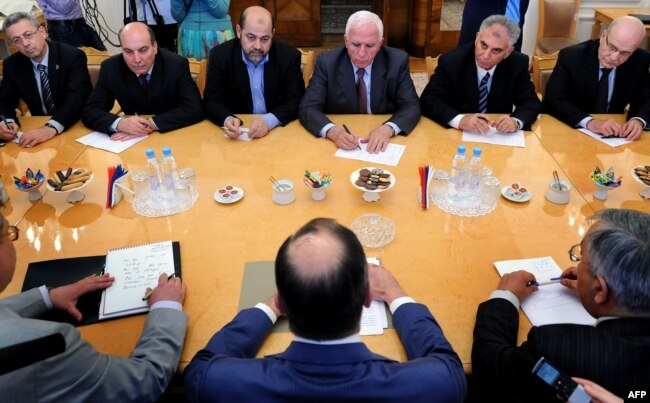 Делегация ХАМАС на переговорах в Москве, 2011 год