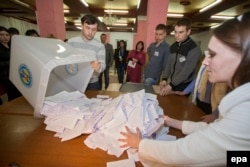 Подсчет голосов на выборах в Гагаузии