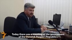 Senior Separatist Insists On Sovereignty For Donetsk