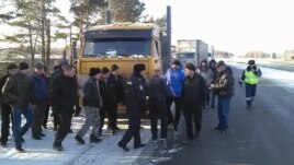 Протесты дальнобойщиков в Томске, 11 ноября