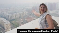 Жительница Красноярска сделала фото задымленного города