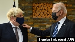 British Prime Minister Boris Johnson (left) and U.S. President Joe Biden (file photo)