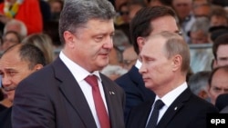 Poroshenko dhe Putin - Foto arkivi