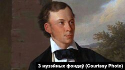 Фрагмэнт партрэту Ўладзіслава Сыракомлі. Аўтар Адам Шэмеш, 1854 год