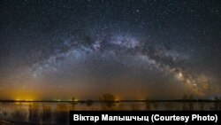 Зорнае неба над Прыпяцьцю. Ілюстрацыйнае фота 