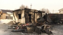 Сгоревшая времянка, в которой погибли пять сестер Ситер. Астана, 4 февраля 2019 года.