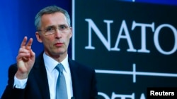 Генеральный секретарь НАТО Йенс Столтенберг. Брюссель, 10 февраля 2016 года.