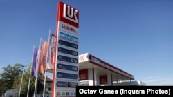 A fuel station in Targoviste, Romania