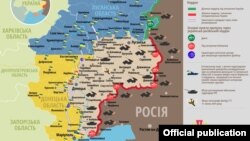 Ситуація в зоні бойових дій на Донбасі, 5 серпня 2019 року. Інфографіка Міністерства оборони України