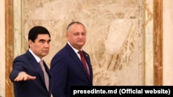 Liderul turkmen și Igor Dodon