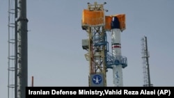 Photo from 2011 released by the Iranian Defense Ministry claims to show a previous satellite launching rocket.