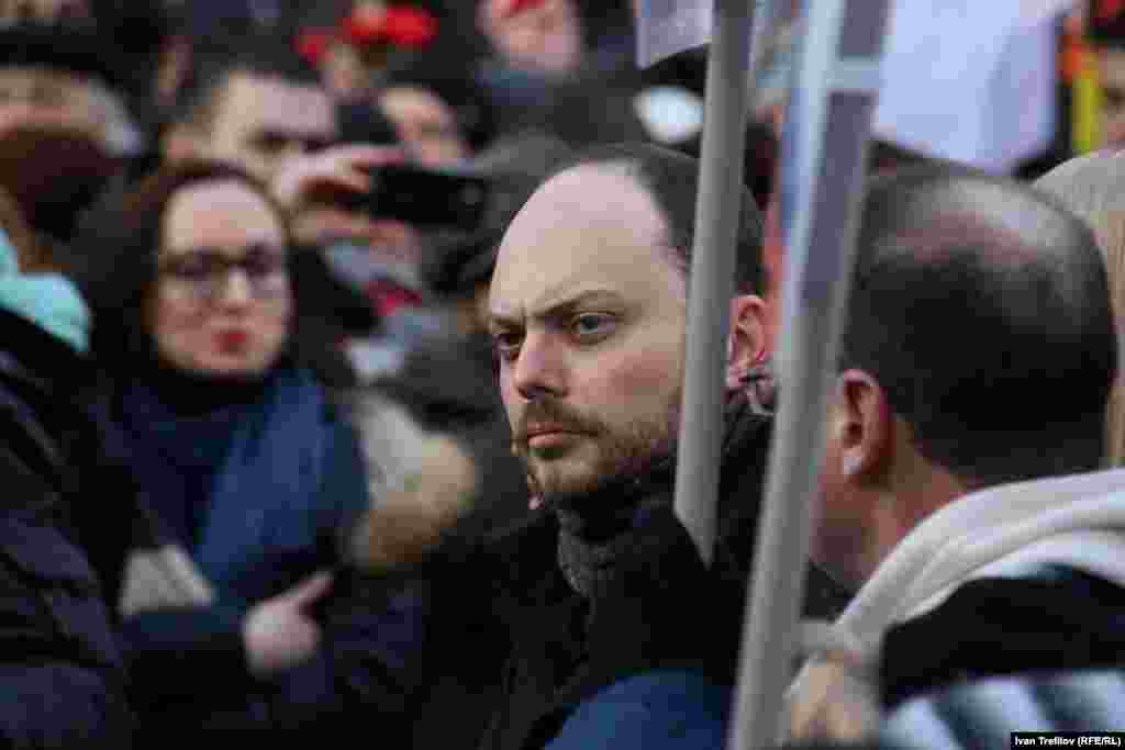Марш пам'яті Бориса Нємцова у Москві. Політик Володимир Кара-Мурза-молодший