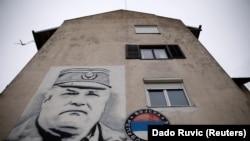 Mural sa likom Ratka Mladića, Gacko (8. novembar 2017.)