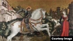 Антонио Чиконьяра. Святой Георгий и принцесса. 1475.
