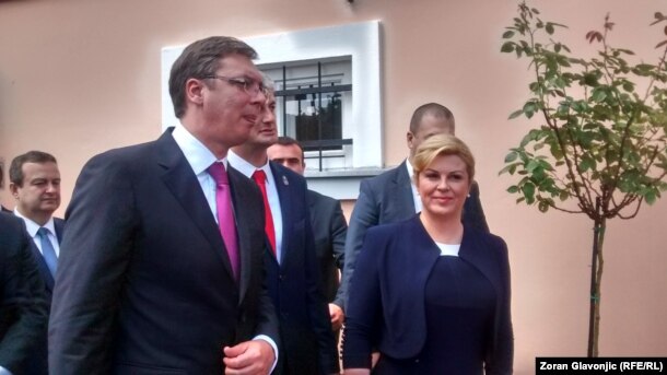 Kolinda Grabar Kitarović i Aleksandar Vučić