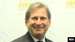Еврокомесарот Јоханес Хан.