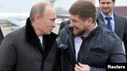 Президент РФ Владимир Путин и глава Чечни Рамзан Кадыров