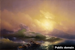 Іван Айвазовський, «Дев’ятий вал» (1850). Цю картину вважають найвідомішою картиною художника