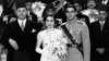 FILE - In this March 15, 1939 file photo, Prince Shahpur Mohammed Biza, right, nineteen-year-old Crown Prince of Iran, marries Princess Fawzia, sister of King Farouk of Egypt, left, in Cairo.