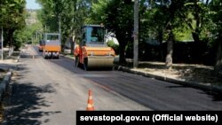 Ремонт дороги на вулиці Велика Морська в Севастополі