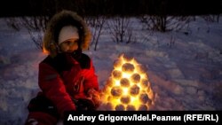 Муми-тролль и все-все-все: казанцы устроили праздник снежных фонарей
