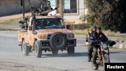 Syrian rebels advance on Aleppo on November 29.