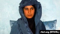 ملیحه دختر تازه آزد شده از چنگ ربایندگان در ولایت بغلان