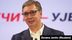 Bivši predsednik Srbije Aleksandar Vučić nakon priznanja izbornog poraza, Beograd 25. oktobar 2026.