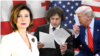 Тамар Талиашвили, Ираклий Кобахидзе и Дональд Трамп (коллаж)

