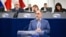 Дебати в Європарламенті про забезпечення відповідальності та правосуддя у відповідь на постійні напади Росії на цивільне населення в Україні. Виступає фінський євродепутат Пекка Товері. Страсбург, Франція, 28 квітня 2026 року