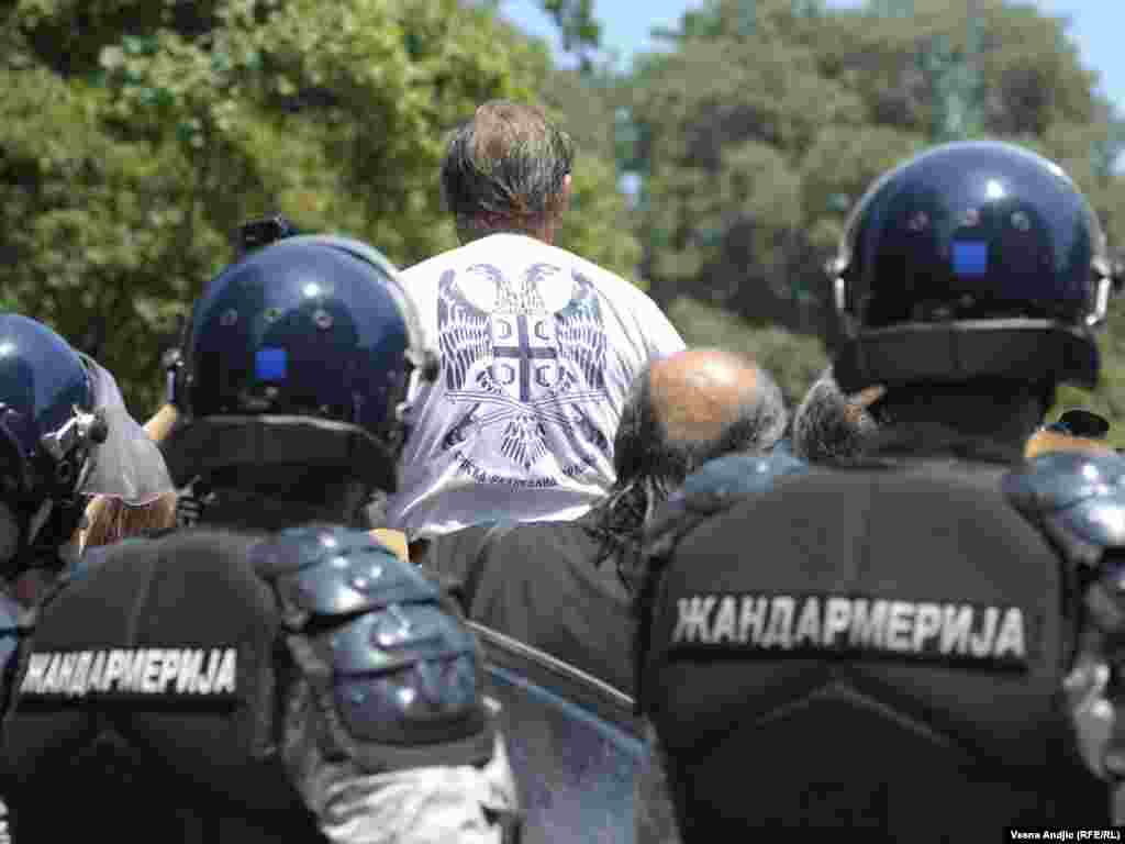 Protesti SRS-a protiv NATO-a, Beograd, 13. juni, Foto: RSE/Vesna Anđić