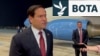 Sekretari i Shtetit i SHBA-së, Marco Rubio, flet me gazetarët në Abu Dabi.
